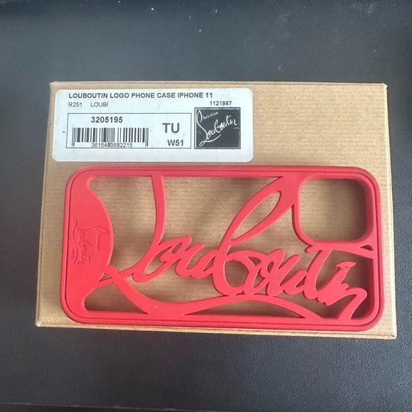 Christian Louboutin iPhone 11 Red Case With Dust Bag and Box - Picture 4 of 13